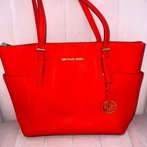 Michael Kors Bright Red Tote Bag